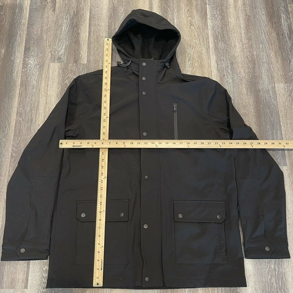 Rock & Republic Mens Hooded Jacket XXL Black - Picture 9 of 9